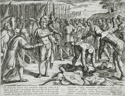 German Envoys Visit Civilis, Publshed 1612. Creator: Antonio Tempesta.