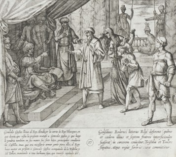 The Letter Orders the Murder of Gonzalo Gustos and the Capture of the Infantes, 1612. Creator: Antonio Tempesta.