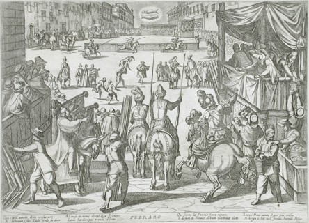 February: A Tournament, published 1599. Creator: Antonio Tempesta.