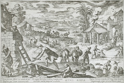 The Age of Copper, 1599. Creators: Antonio Tempesta, Nicolaus van Aelst.