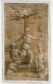 An Allegory of Prudence, between circa 1518 and circa 1520. Creator: Baldassare Peruzzi.