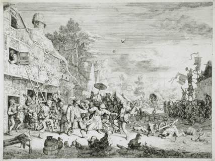 The Large Village Fair, 1685. Creator: Cornelis Dusart.