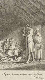 Plate 10 for Oliver Goldsmith's 'The Vicar of Wakefield', 1776. Creator: Daniel Berger.
