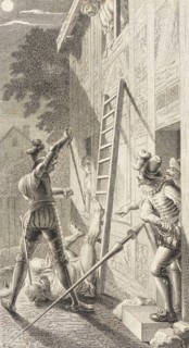 Plate XIX from Life and Adventures of the Knight Don Quixote de la Mancha, 1780. Creator: Daniel Berger.