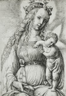 Virgin and Child with a Book, c1489. Creator: Daniel Hopfer.
