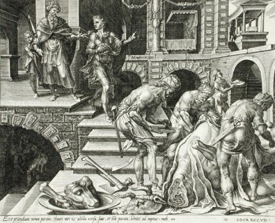 The Preparation of the Banquet and the King Sending out His Servants to Invite Guests, 1559. Creator: Dirck Volkertsen Coornhert.