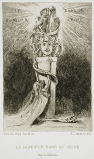 Le Bonheur dans le crime, 1886. Creator: Félicien Rops.