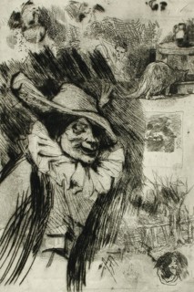 Fantoche, 1874. Creator: Félicien Rops.