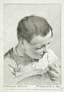 Boy Reading, 18th century. Creator: Franz Xaver Andreas Jungwierth.