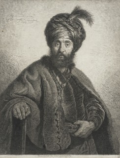 A Bearded Man Wearing a Turban/Man in oriental Costume, 1756. Creator: Georg Friedrich Schmidt.