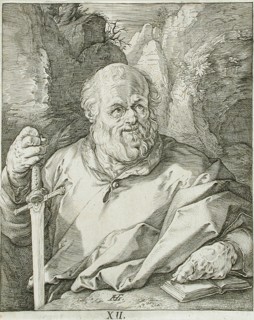 Saint Mathias, 1589. Creator: Hendrik Goltzius.