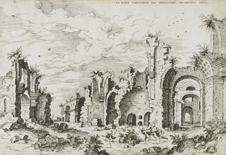 Ruins of Baths of Diocletian, 1550. Creator: Hieronymus Cock.