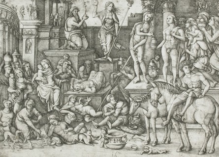 Triumph of the Moon, 16th century. Creator: Hieronymus Hopfer.