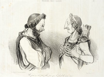 Le jour n'est pas plus pur que le fond de mon coeur. (Phedre), 1841. Creator: Honore Daumier.