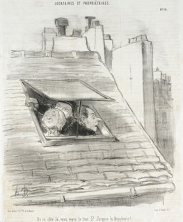 De ce côté-là, vous voyez la tour St. Jacques..., 1847. Creator: Honore Daumier.