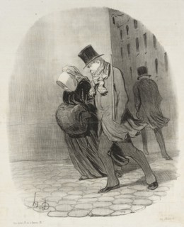 Huit degrés au-dessous de zéro, 1847. Creator: Honore Daumier.