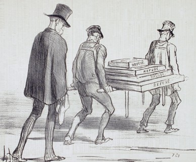 Marche funèbre!!..., 1855. Creator: Honore Daumier.