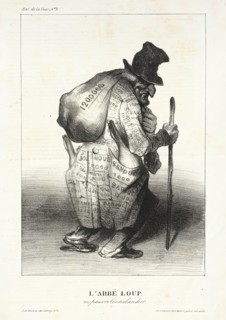 L'Abbé Loup en pauvre Contrebandier, 1833. Creator: Honore Daumier.