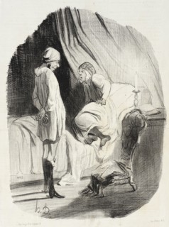 Eh! bien ma Didine, avons-nous assez dansé?..., 1842. Creator: Honore Daumier.