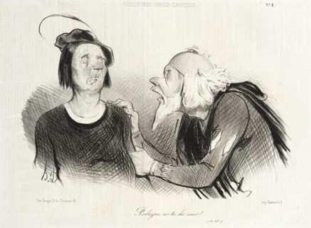 Rodrigue as-tu du coeur? (Le Cid), 1841. Creator: Honore Daumier.