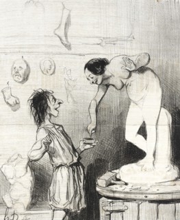 Pygmalion, 1842. Creator: Honore Daumier.