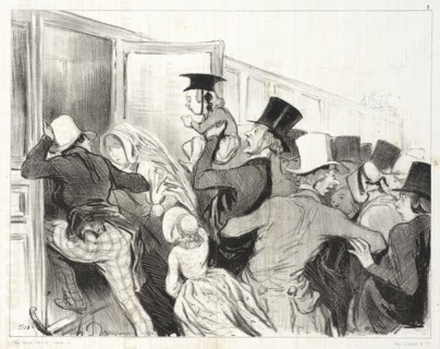 Une Diligence Prise d'Assaut, 1843. Creator: Honore Daumier.
