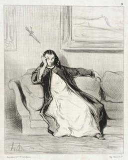 Enfer et damnation!...Sifflée...Siflée!!...Siiiiflée!, 1844. Creator: Honore Daumier.
