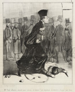 Mr Tout affaires, avocat sans causes..., 1840. Creator: Honore Daumier.