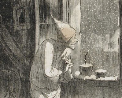 De la neige, de la vraie neige..., 1853. Creator: Honore Daumier.