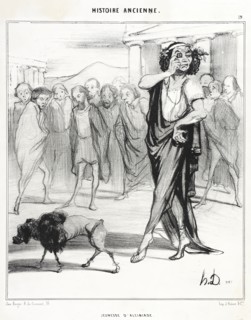 Jeunesse d'Alcibiade, 1842. Creator: Honore Daumier.
