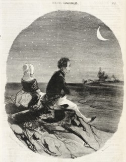 Madame Anastasie Boujot est de première force..., 1842. Creator: Honore Daumier.
