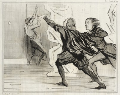 Farce dramatique..., 1841. Creator: Honore Daumier.