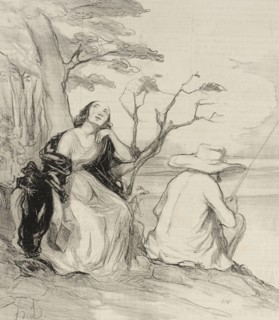O douleur!...avoir rêvé...un époux..., 1844. Creator: Honore Daumier.