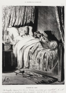 9 heures du soir, 1839. Creator: Honore Daumier.