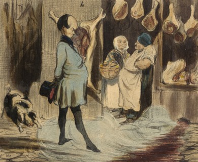 Impressions de voyage d'un grand poète, 1842. Creator: Honore Daumier.
