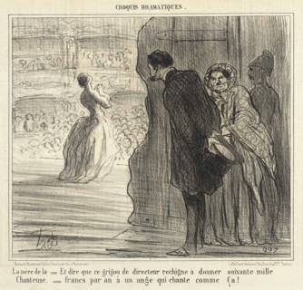 La mère de la chanteuse, 1856. Creator: Honore Daumier.