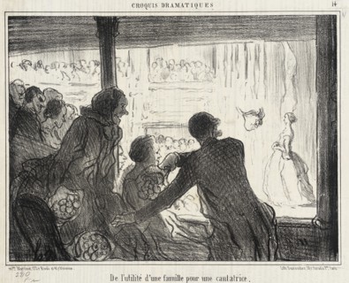 De l'utilité d'une famille pour une cantatrice, 1857. Creator: Honore Daumier.