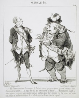 Eh! bien, monsieur le marquis de Guizot..., 1851. Creator: Honore Daumier.