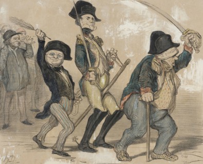 Le Constitutionnel Napoléonien, 1848. Creator: Honore Daumier.