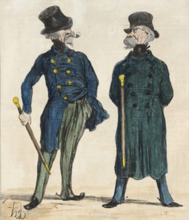 Ratapoil et Casmajou (image 2 of 2), 1850. Creator: Honore Daumier.