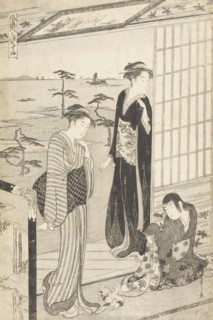 Party in a Teahouse near Suma Beach (image 2 of 2), c1790. Creator: Hosoda Eishi.