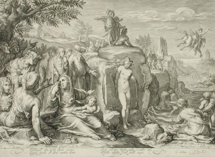 Perseus and Andromeda, 1597. Creator: Jacob Matham.