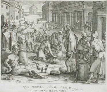 The Grain Weighers, between circa 1610 and circa 1612. Creator: Jacques Callot.