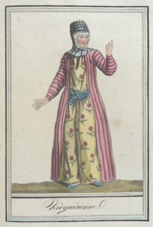 Costumes de Différents Pays, 'Kirguisienne', c1797. Creators: Jacques Grasset de Saint-Sauveur, LF Labrousse.