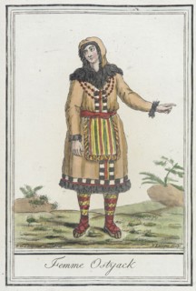Costumes de Différents Pays, 'Femme Ostyack', c1797. Creators: Jacques Grasset de Saint-Sauveur, LF Labrousse.