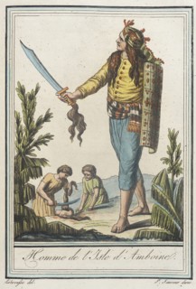 Costumes de Différents Pays, 'Homme de l'Isle d'Amboine', c1797. Creators: Jacques Grasset de Saint-Sauveur, LF Labrousse.