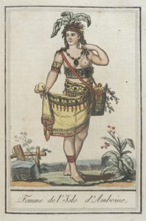 Costumes de Différents Pays, 'Femme de l'Isle d'Amboine', c1797. Creators: Jacques Grasset de Saint-Sauveur, LF Labrousse.
