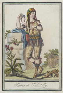 Costumes de Différent Pays, 'Femme de Tschutsky', c1797. Creators: Jacques Grasset de Saint-Sauveur, LF Labrousse.