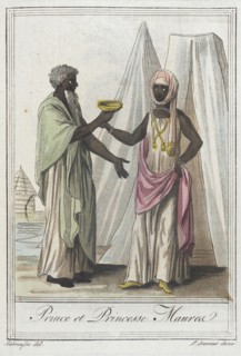 Costumes de Différents Pays, 'Prince et Princesse Maurea', c1797. Creators: Jacques Grasset de Saint-Sauveur, LF Labrousse.