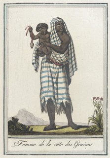 Costumes de Différents Pays, 'Femme de la Côte des Graines', c1797. Creators: Jacques Grasset de Saint-Sauveur, LF Labrousse.